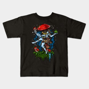 Psychedelic Shiva Magic Mushroom Kids T-Shirt